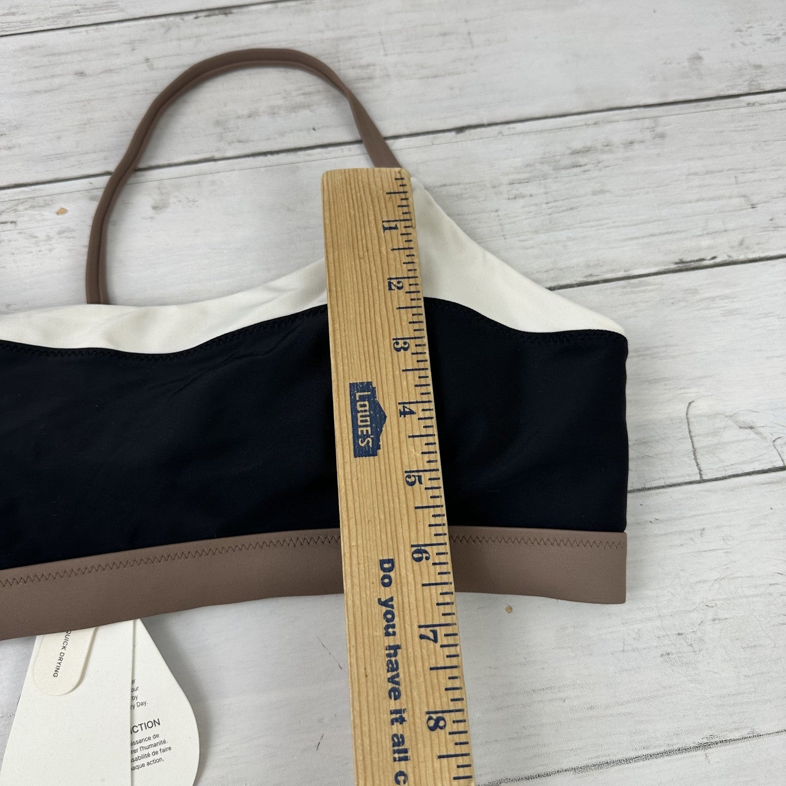 Prana Baja Bound Bikini Women's Large Carob Colorblock Quick Dry top New