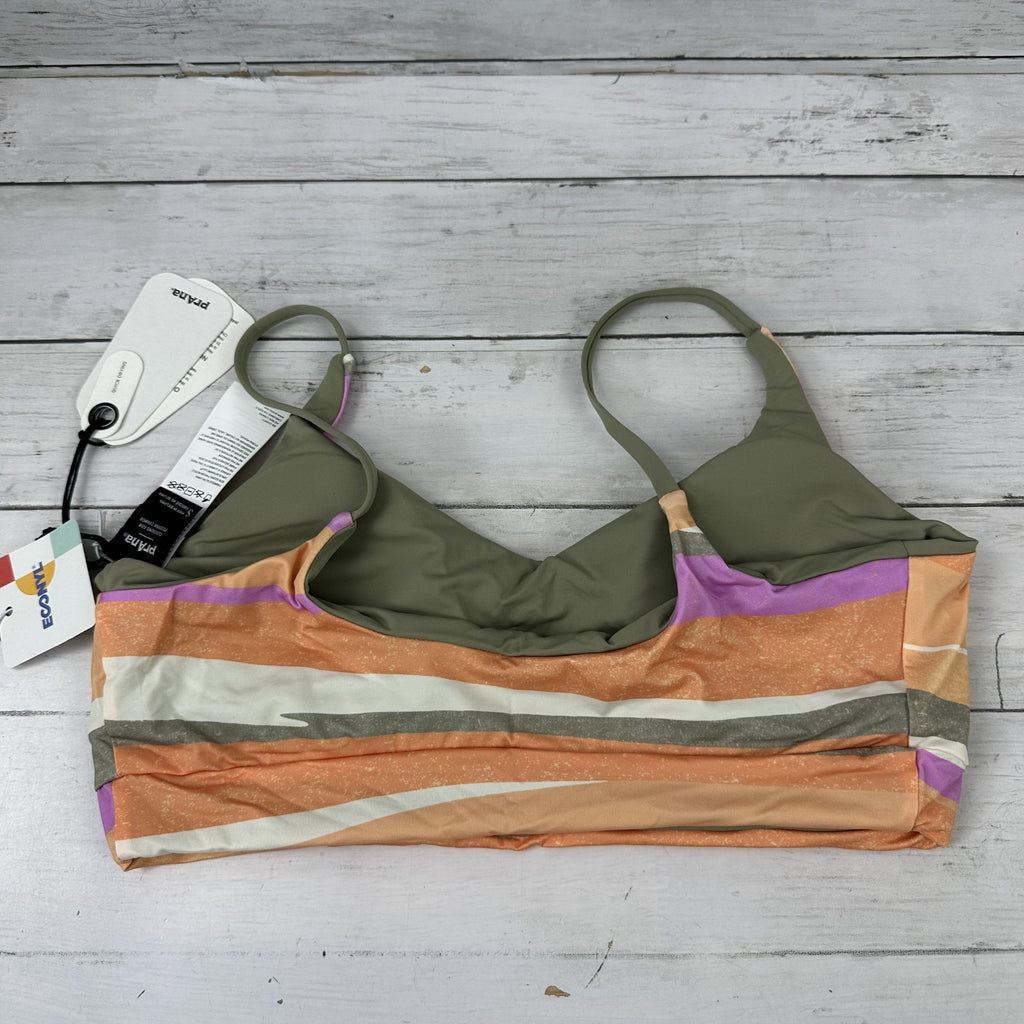 Prana Willow Falls Top Bikini Women's Small Reversible Top Quick Dry New Waves