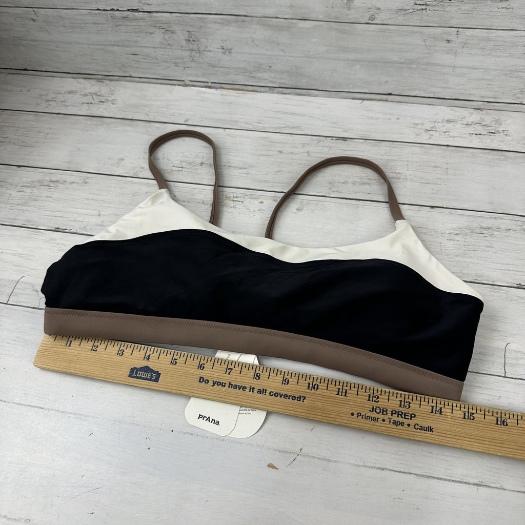 Prana Baja Bound Bikini Women's Large Carob Colorblock Quick Dry top New