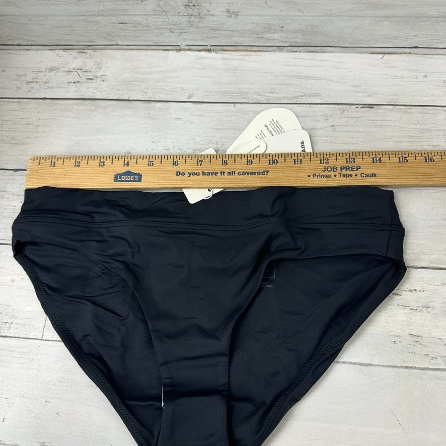 prAna Summer Wave Bikini Swim Bottom Black Size Small Eco-Friendly NWT