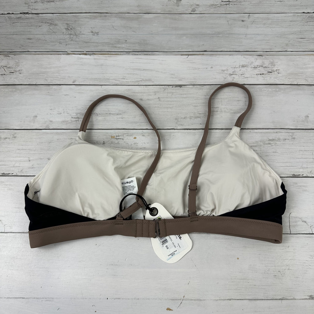 Prana Baja Bound Bikini Women's Large Carob Colorblock Quick Dry top New