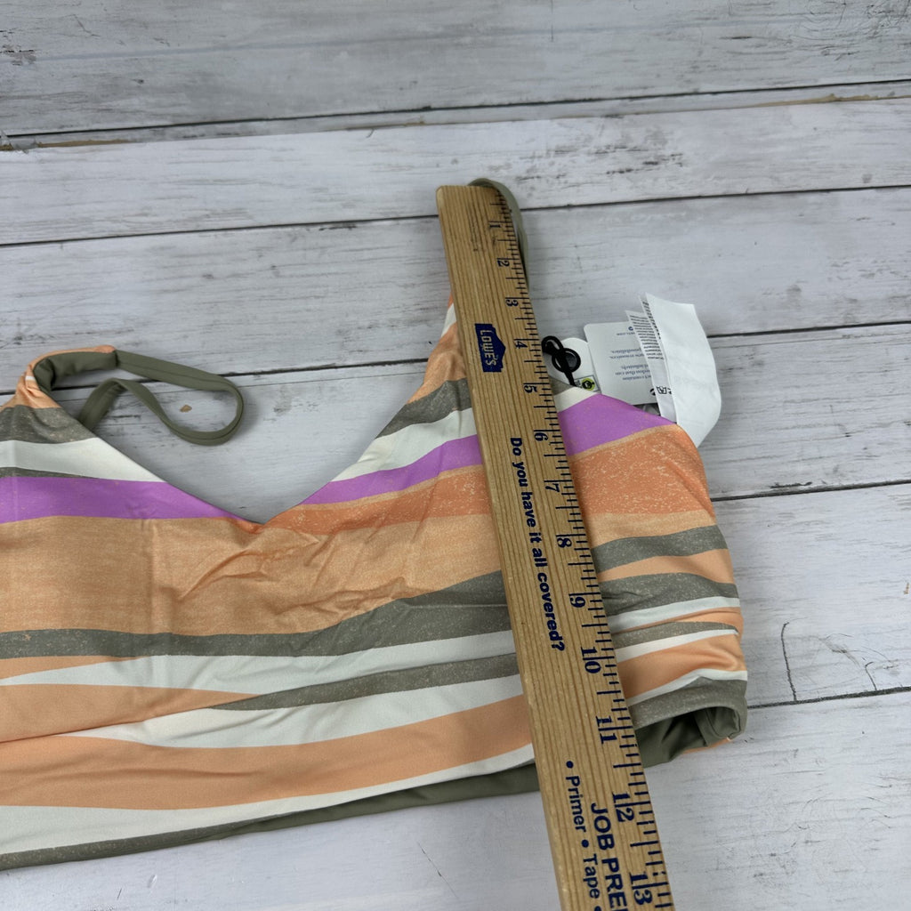 Prana Willow Falls Top Bikini Women's Medium Reversible Top Quick Dry New Waves