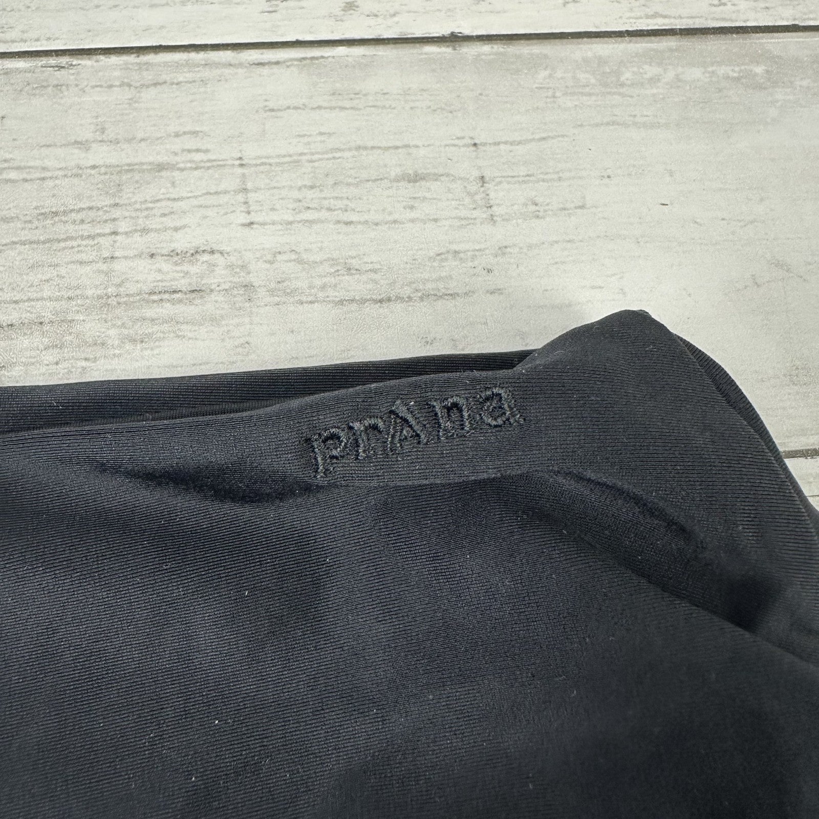 Prana Lahari Scrunch Swim Bottom Women's Medium Black Bikini Brief NWT