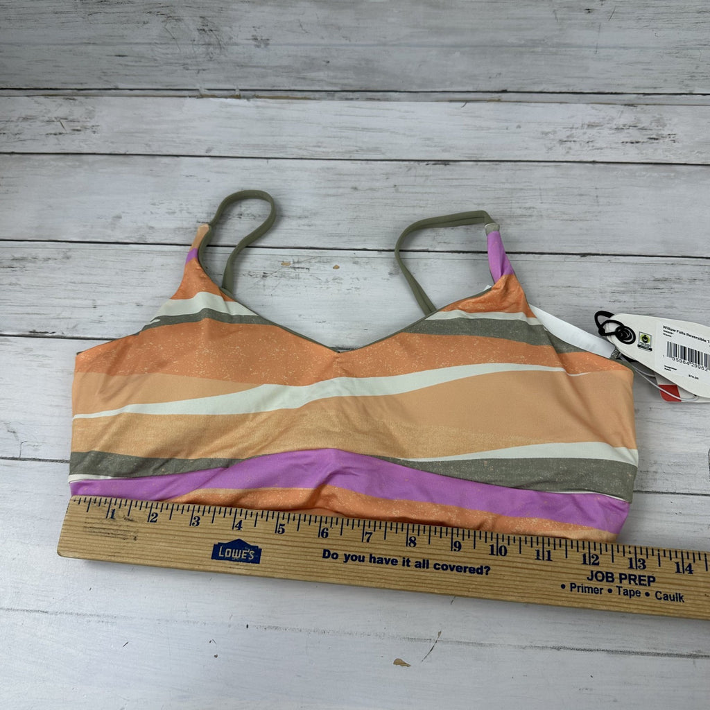 Prana Willow Falls Top Bikini Women's Small Reversible Top Quick Dry New Waves