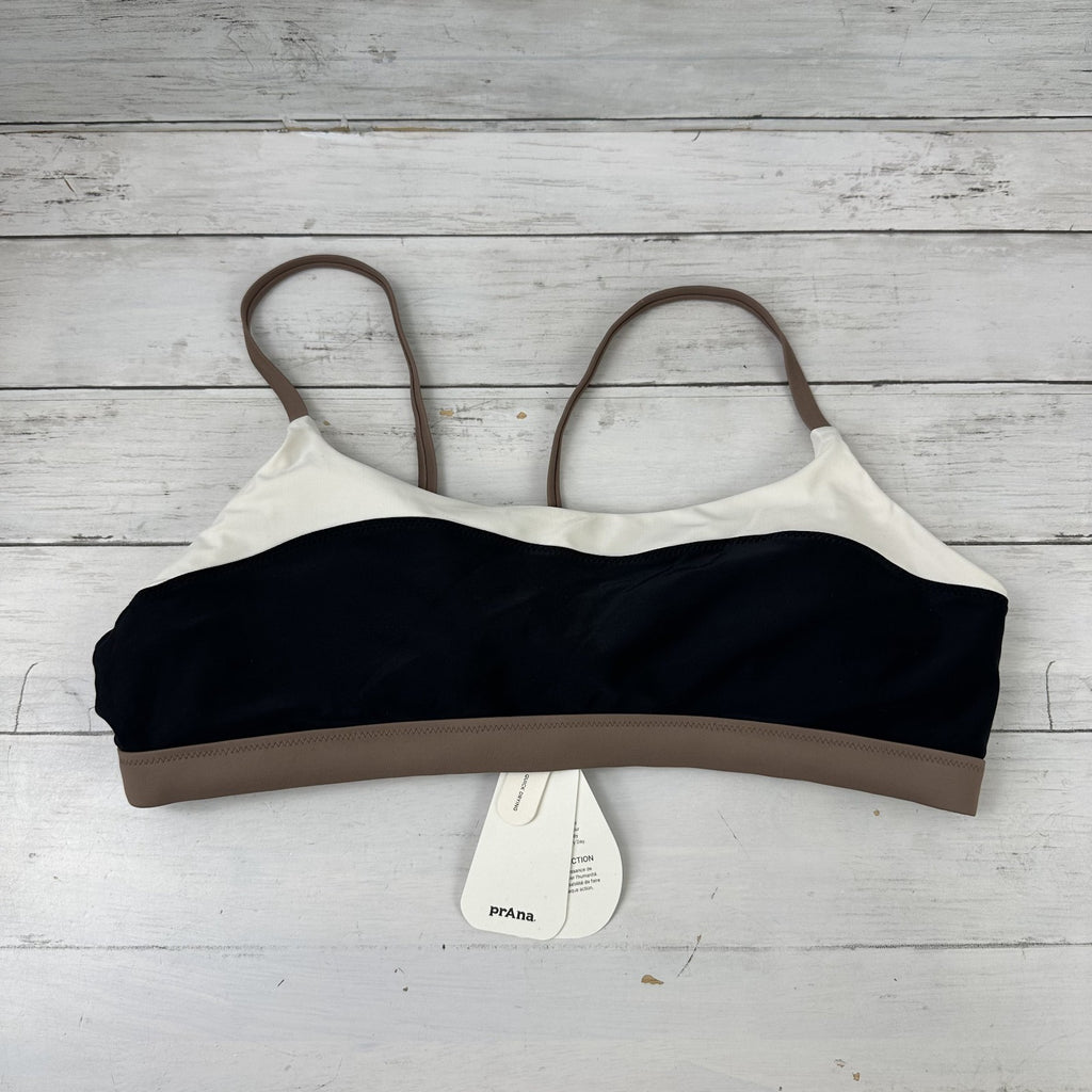 Prana Baja Bound Bikini Women's Large Carob Colorblock Quick Dry top New