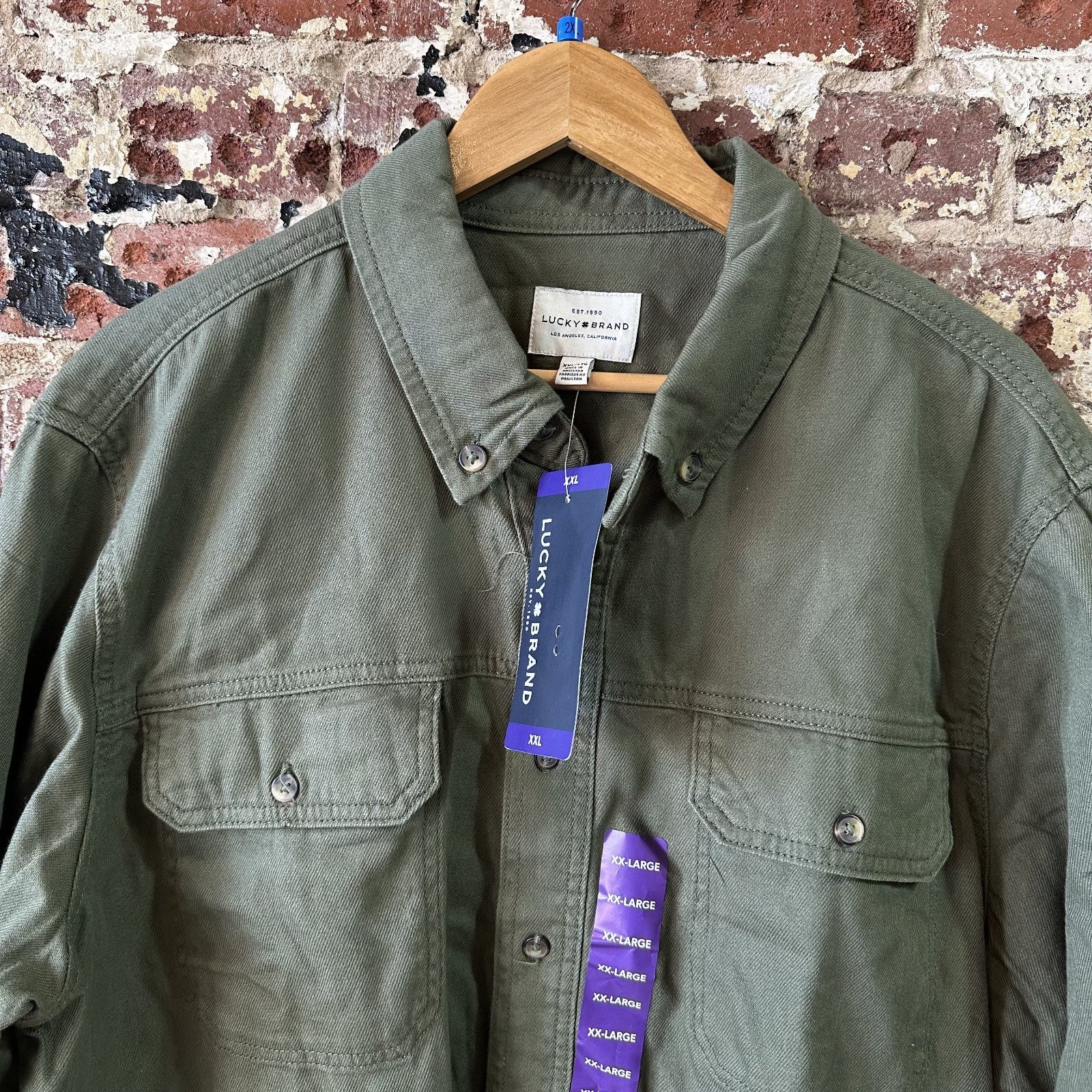 Lucky Brand Men's 2XL Button Up Shirt NEW