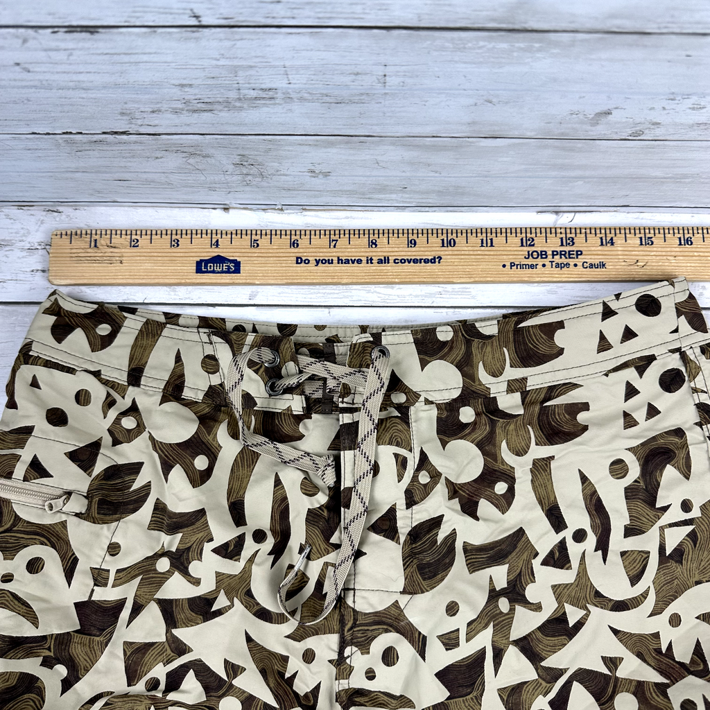 Patagonia brown Nylon Shorts Men Size 32 wavefarer board shorts swim (32x9.5")