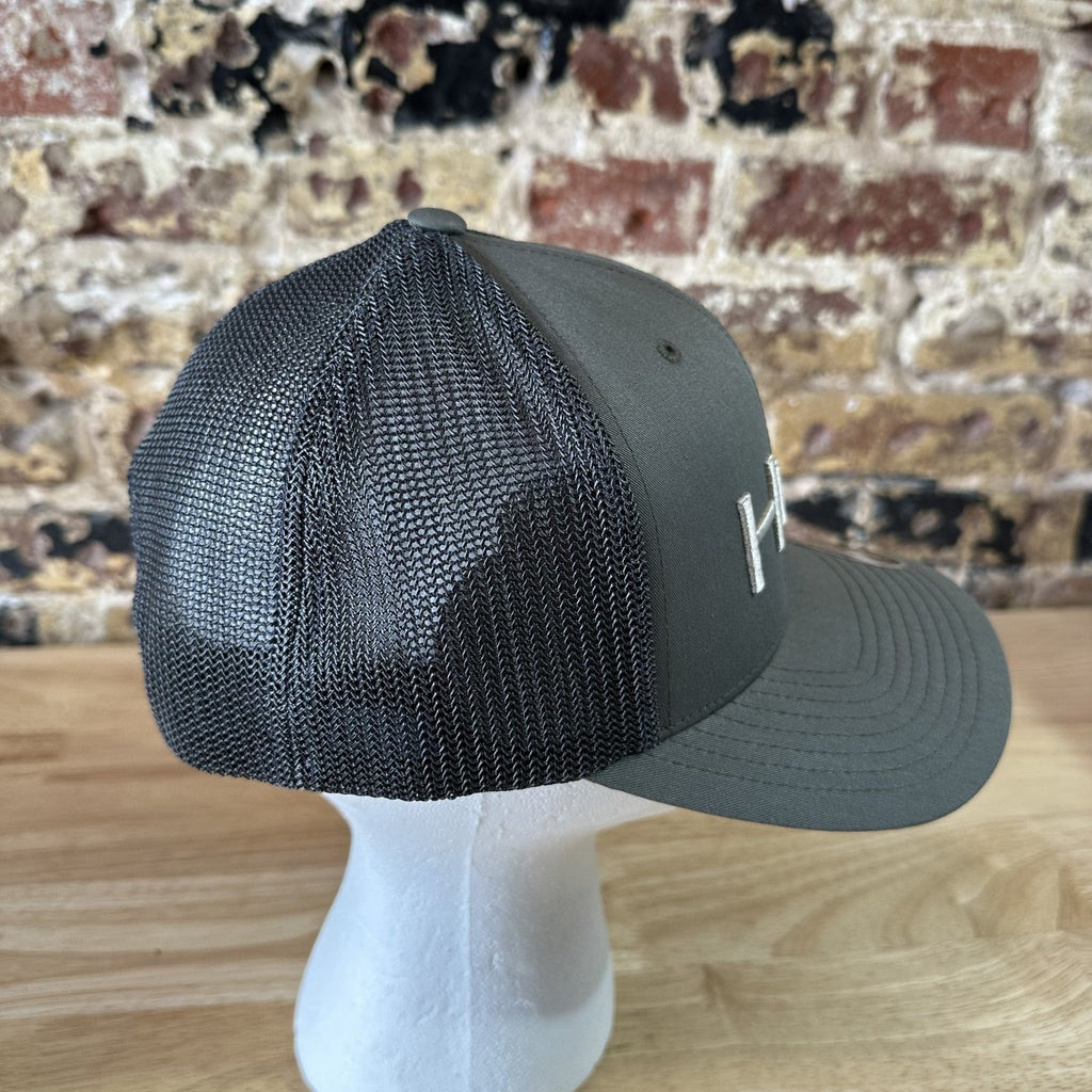 Huk Fishing Mens Green Snapback Cap Hat NEW