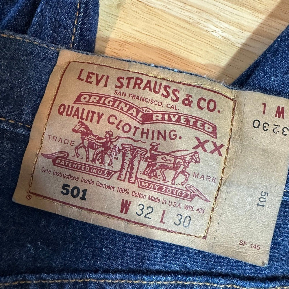 VTG Levi's 501 Mens 32x30 Blue Jeans NEW