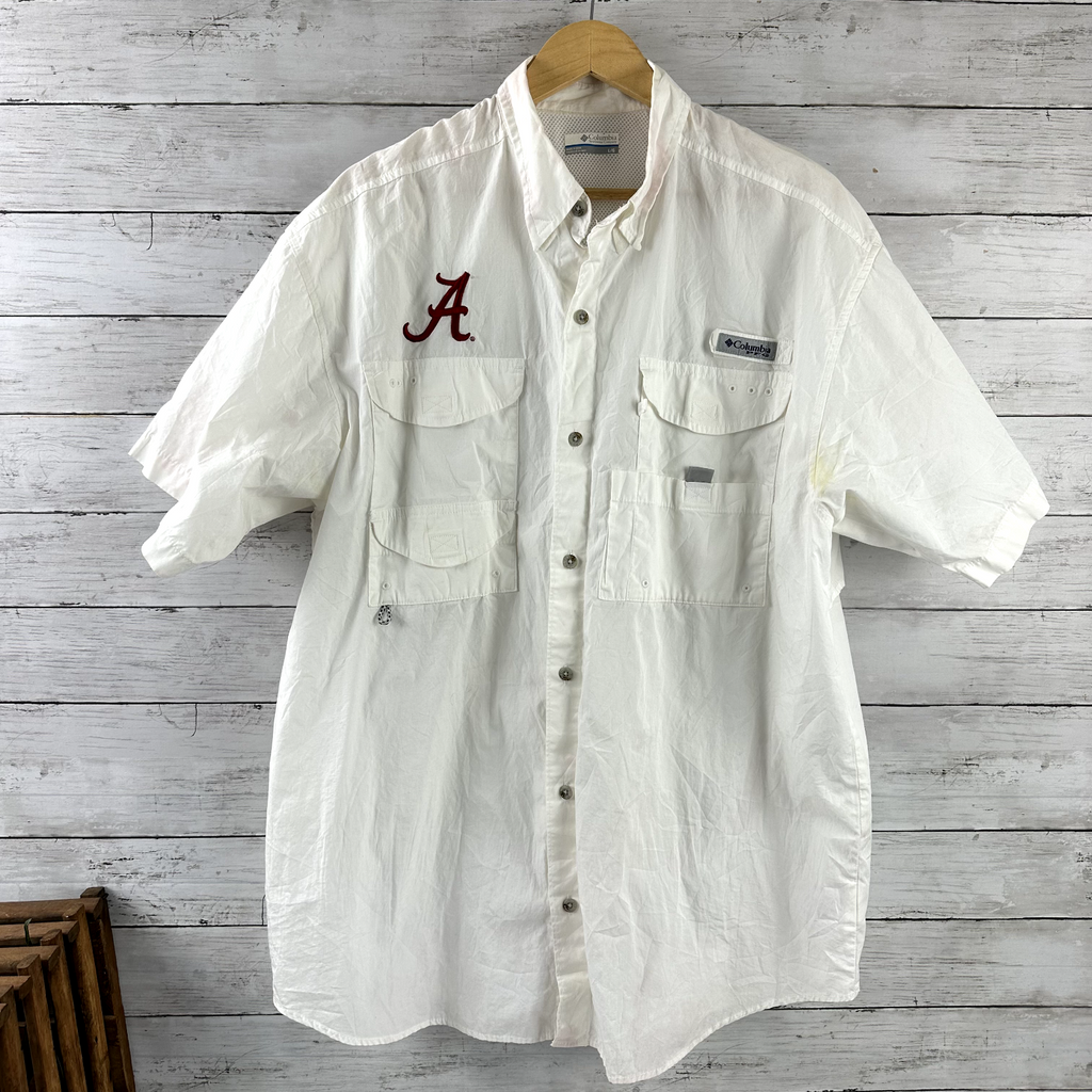Columbia Alabama Mens Large Button Up