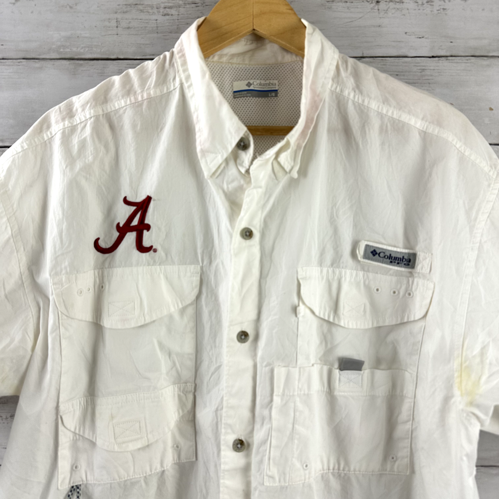 Columbia Alabama Mens Large Button Up