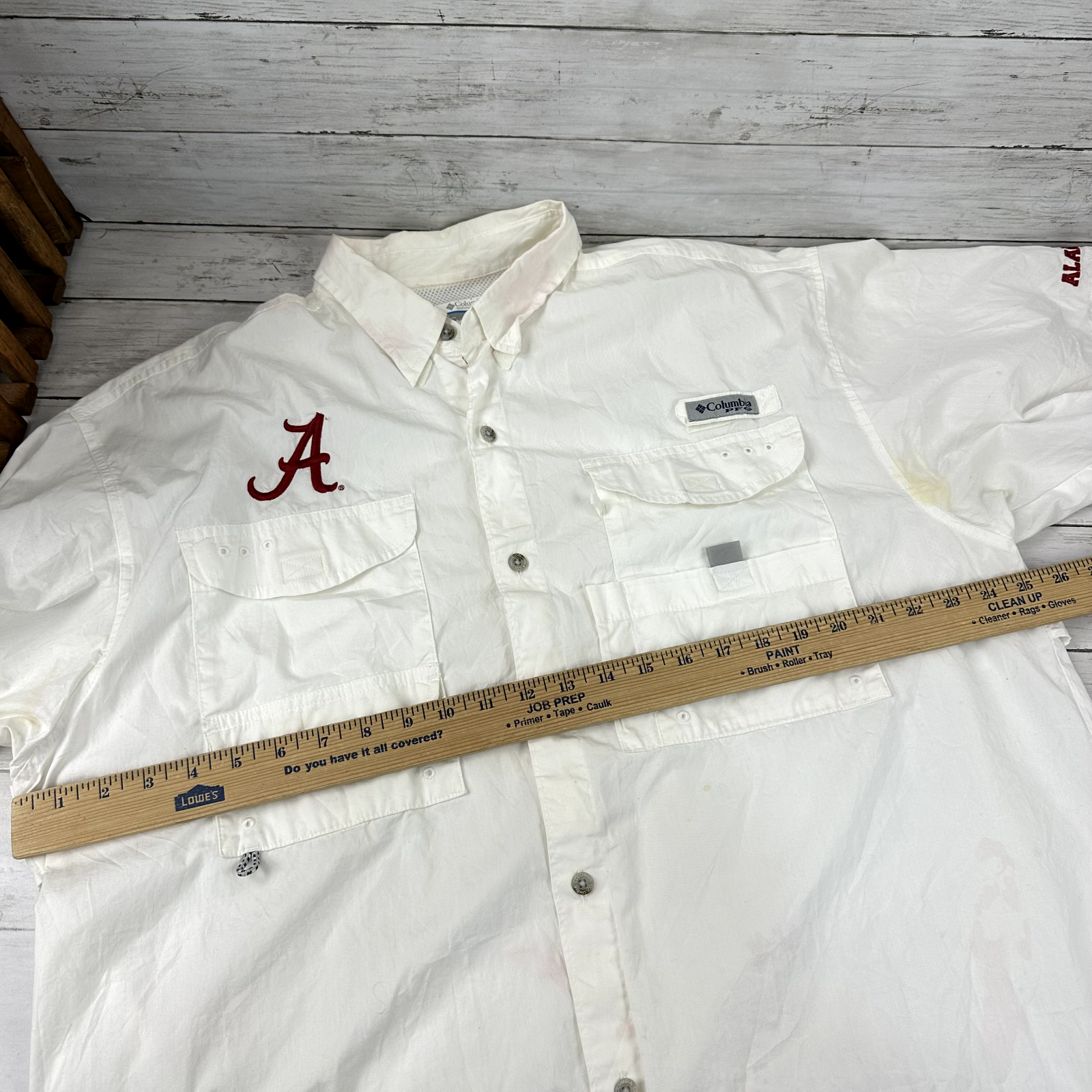 Columbia Alabama Mens Large Button Up