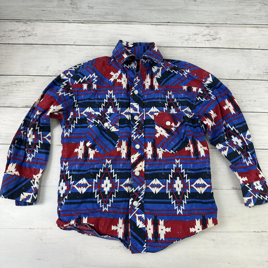 Rock & Roll Aztec Western Shirt Boys XS