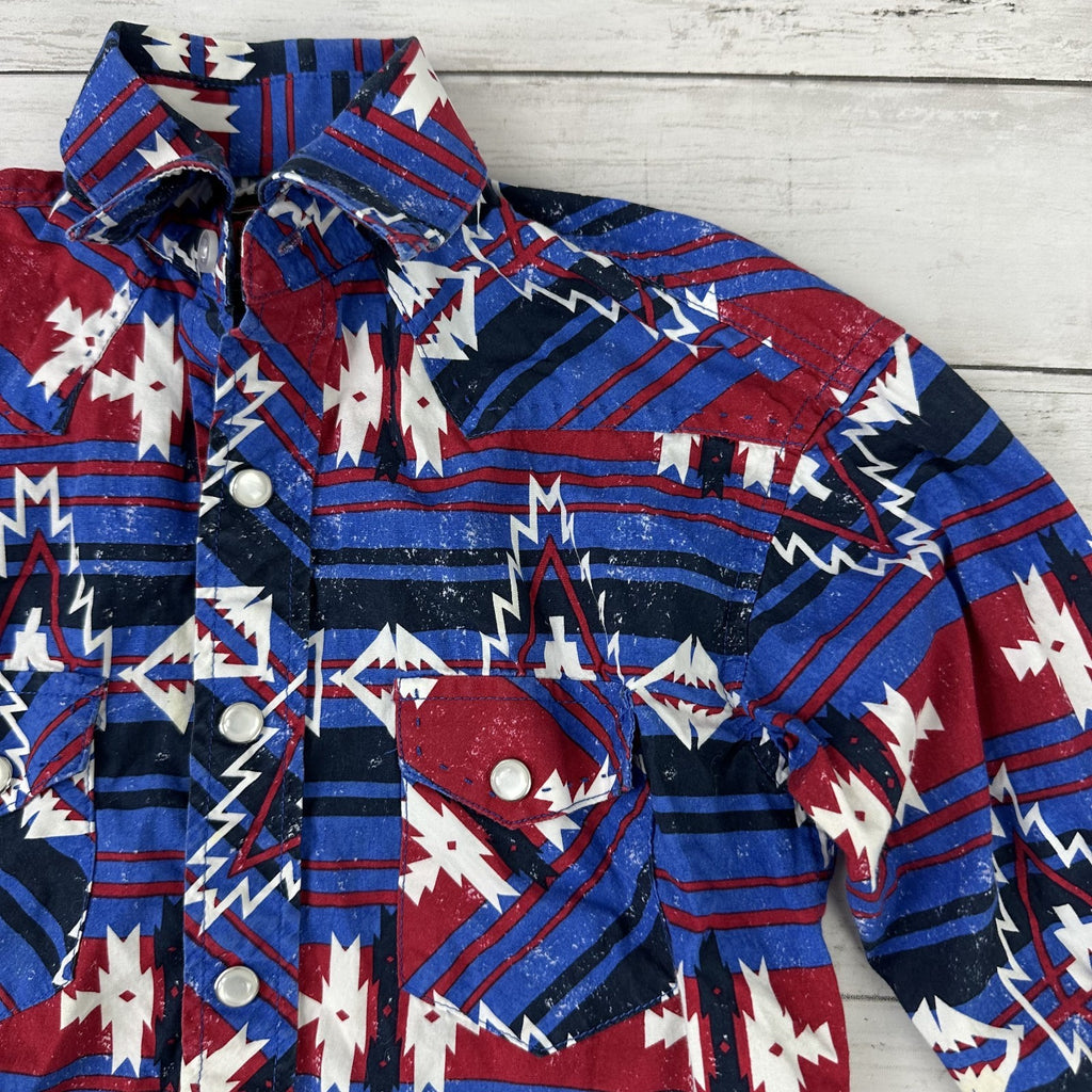 Rock & Roll Aztec Western Shirt Boys XS