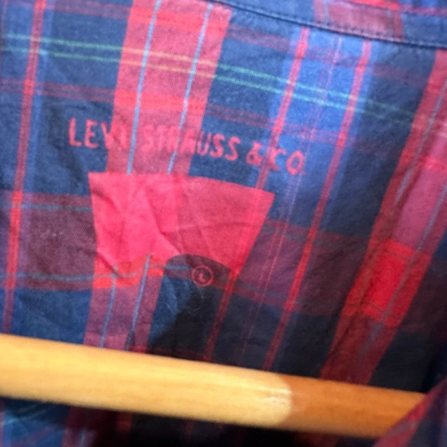 Levi's Mens Large Short Sleeve Western Shirt