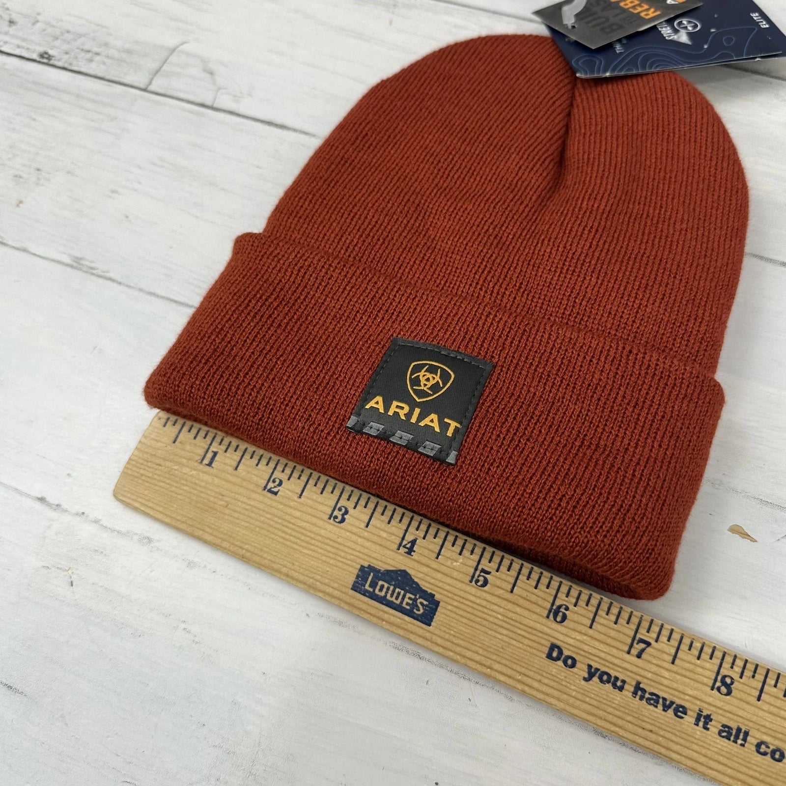 Ariat Rebar Men's Beanie Hat 3M Thinsulate Stretch Elite, Rust NWT