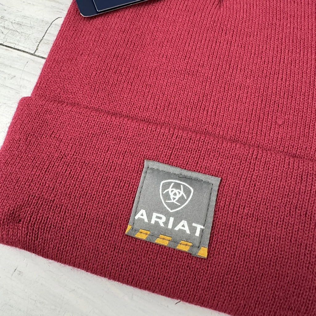 Ariat Rebar Women's Beanie Hat 3M Thinsulate Stretch Elite, Crab Apple NWT