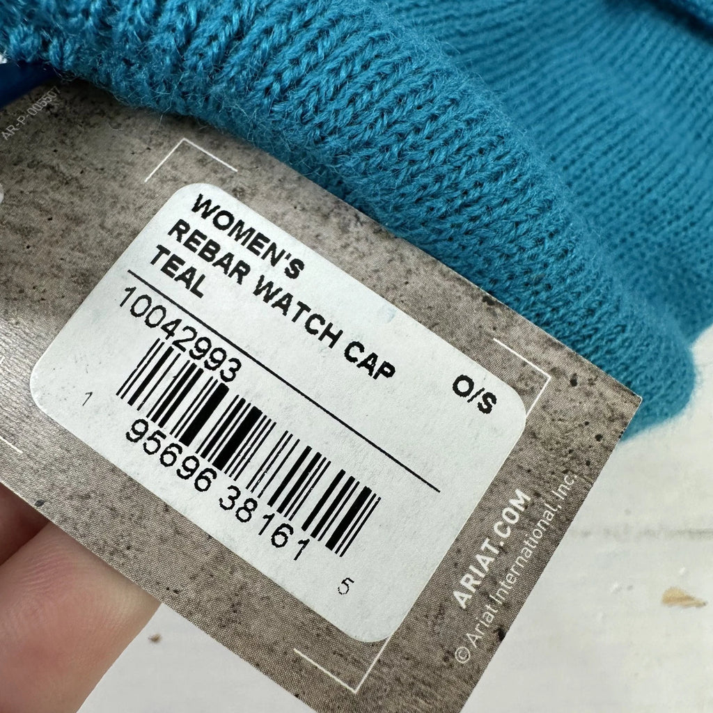 Ariat Rebar Women's Beanie Hat 3M Thinsulate Stretch Elite, Teal NWT