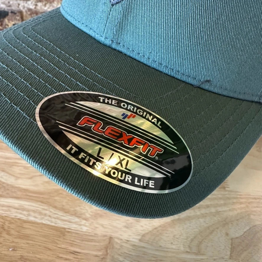 Columbia PHG Sportswear Mens Green Camo Diamond Patch Hat Mesh back L/XL NWT