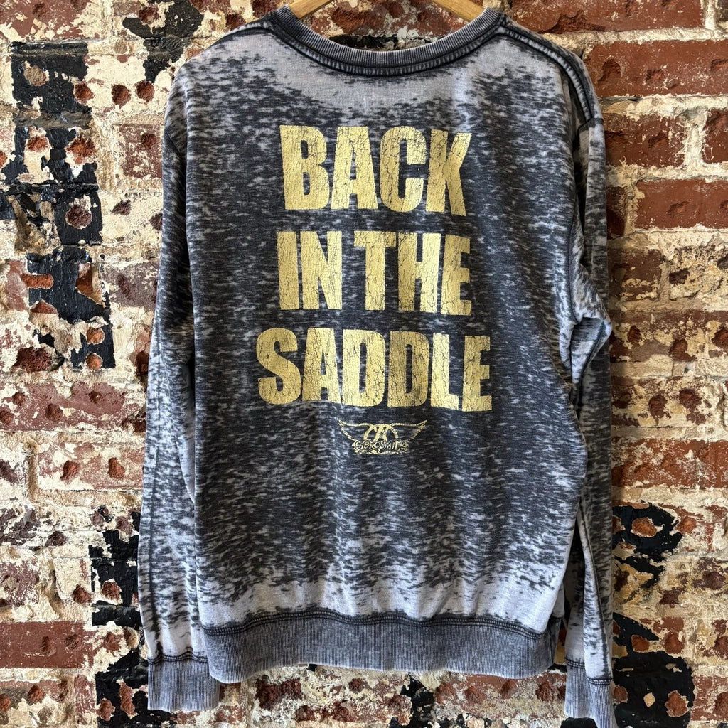 Recycled karma Aerosmith Women’s gray Sweatshirt Medium Pullover