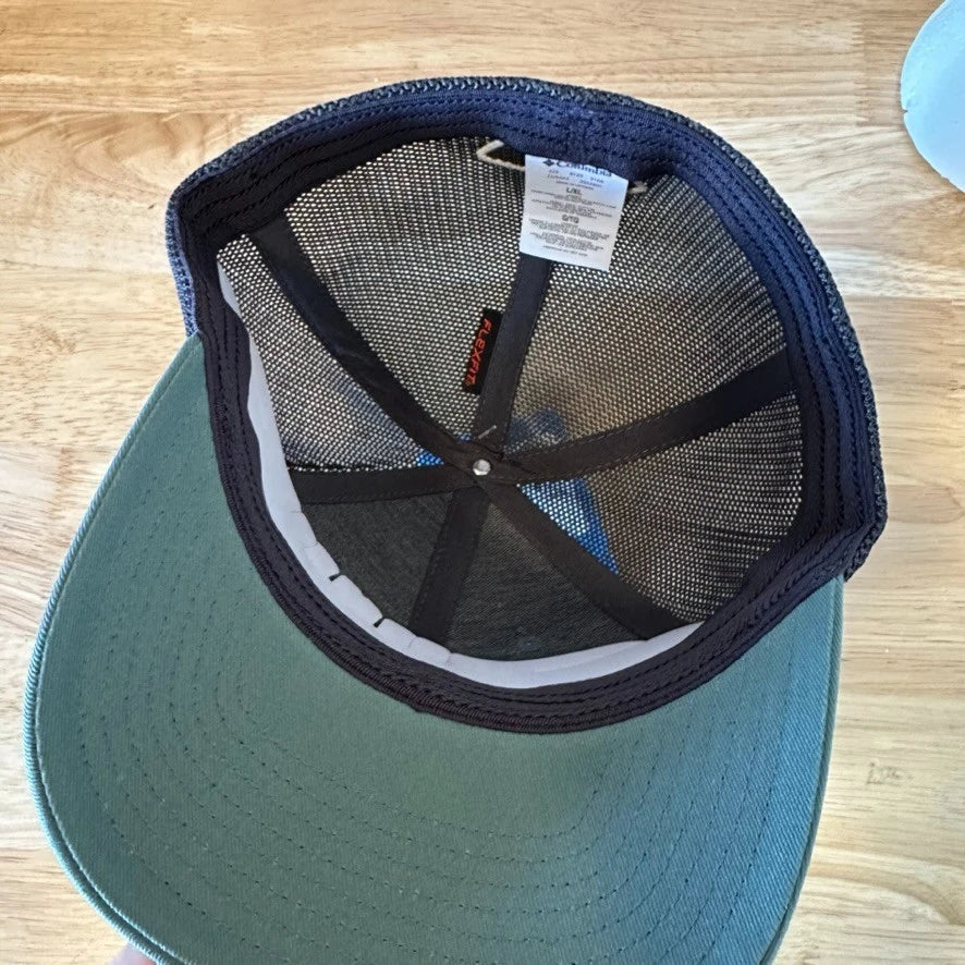 Columbia PHG Sportswear Mens Green Camo Diamond Patch Hat Mesh back L/XL NWT