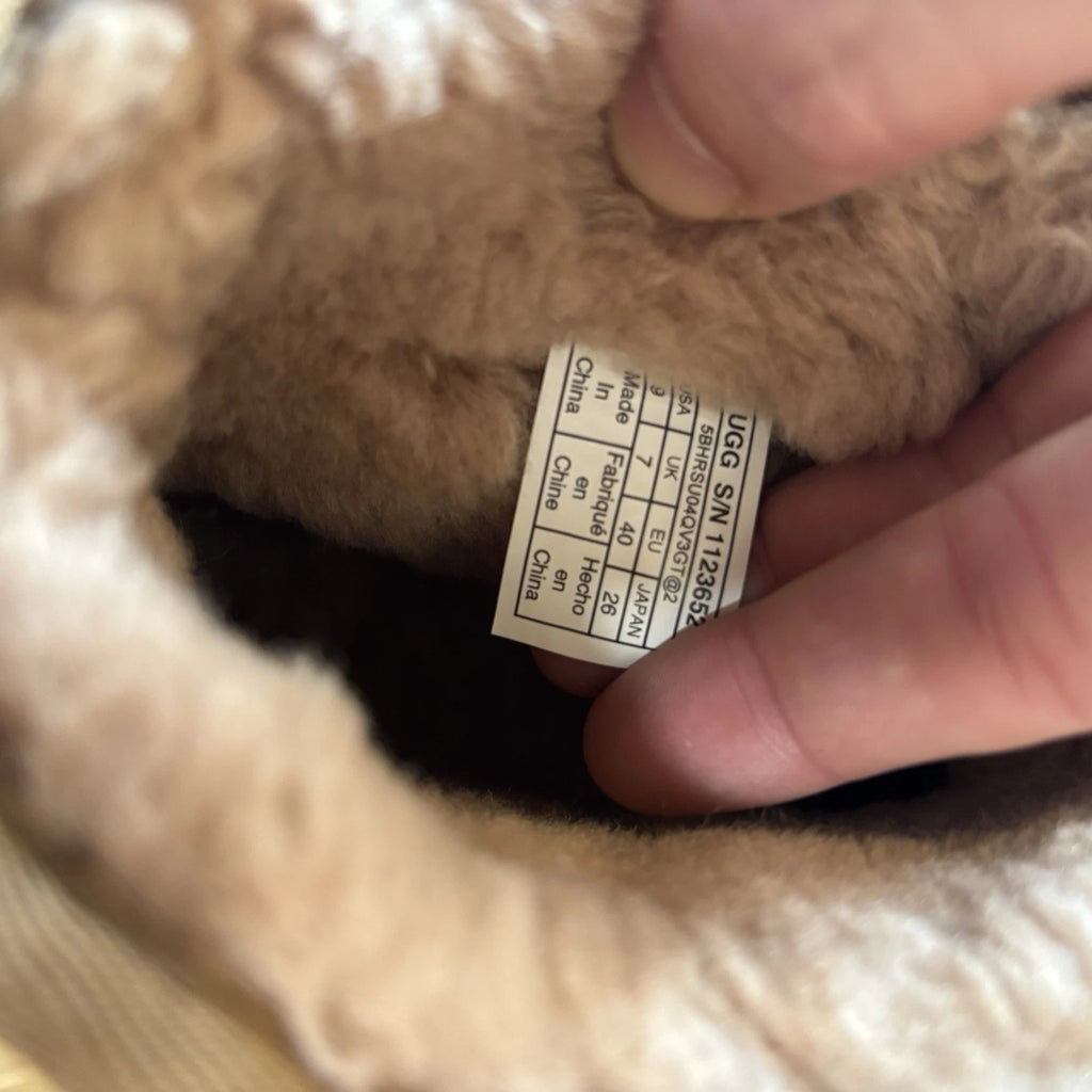 UGG Classic Mini Boots Womens 9 Brown And White Cow Print