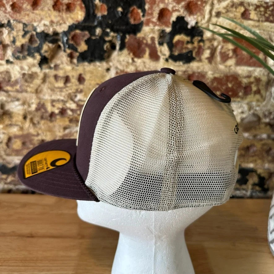 Carhartt Dog Patch Purple White Trucker Snap Mesh Back Hat hunting new