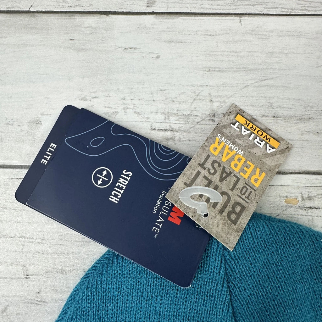 Ariat Rebar Women's Beanie Hat 3M Thinsulate Stretch Elite, Teal NWT