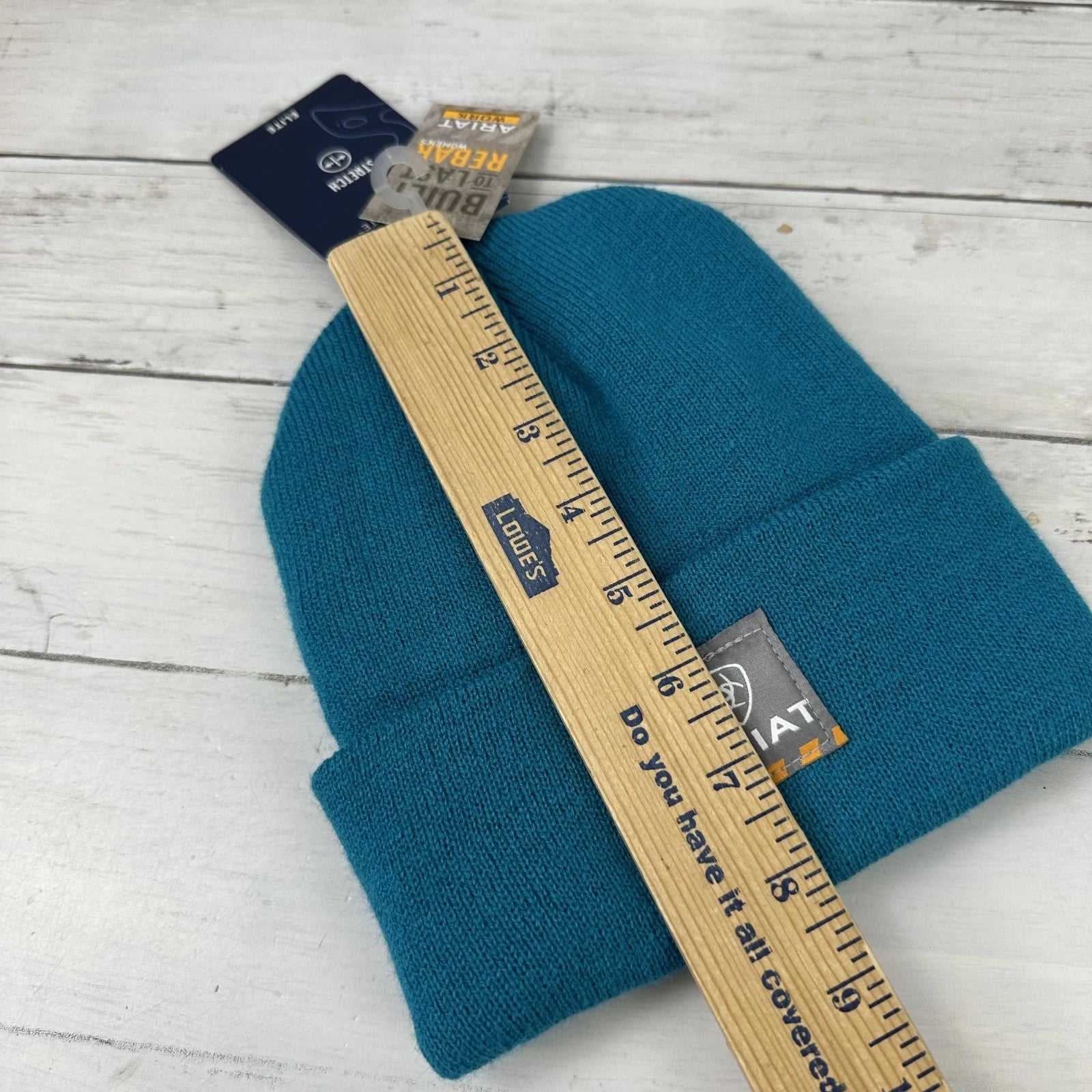 Ariat Rebar Women's Beanie Hat 3M Thinsulate Stretch Elite, Teal NWT